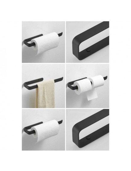 Metal Mat Siyah Havluluk