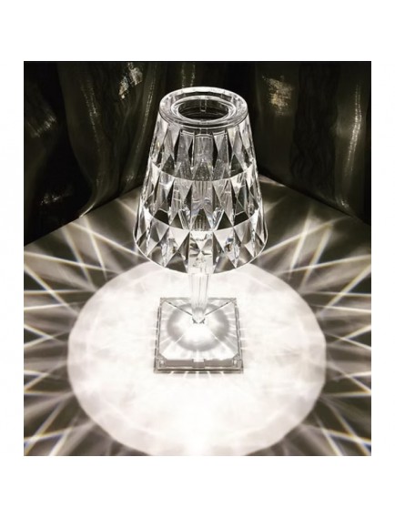 Kristal Abajur LED Kumandalı Ve Dokunmatik Masa Lambası