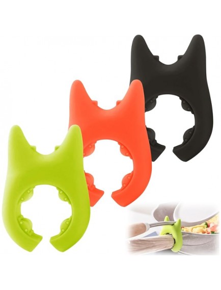 Silikon Tava Tencere Kaşık Tutucu