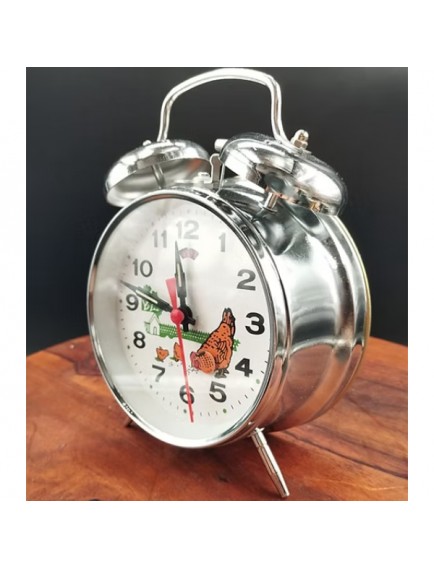 Nostaljik Kurmalı Horozlu Çalar Saat Büyük Boy