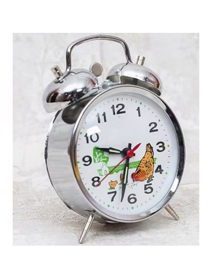 Nostaljik Kurmalı Horozlu Çalar Saat Büyük Boy