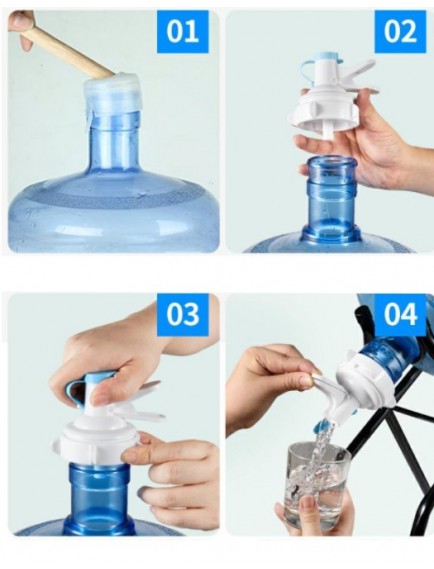 Damacana Musluk Başlığı ve Metal Ayak Stand Seti