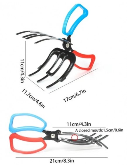 3 Pençeli 11 cm Balık Sabitleyici Maşa