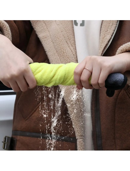 Yünlü Mikrofiber Araba Temizlik Bezi 50x70 cm