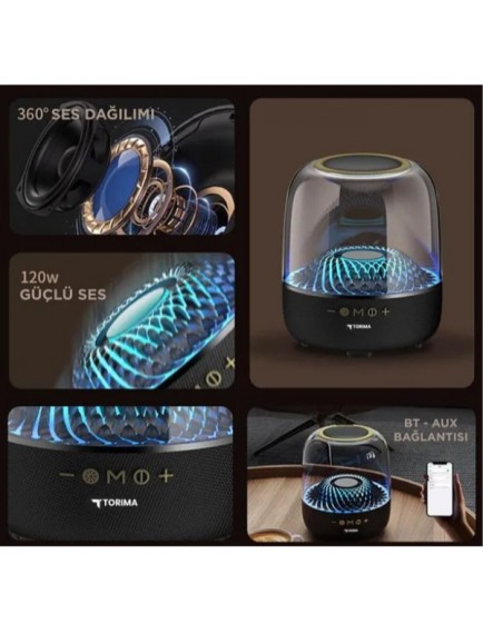 D33 Siyah Taşınabilir Kablosuz Bluetooth Hoparlör