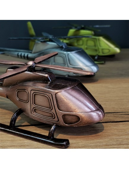 Dekoratif Metal Helikopter