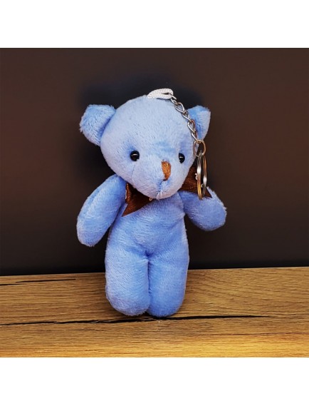 Mavi Hediyelik Kese İçinde Ayıcık