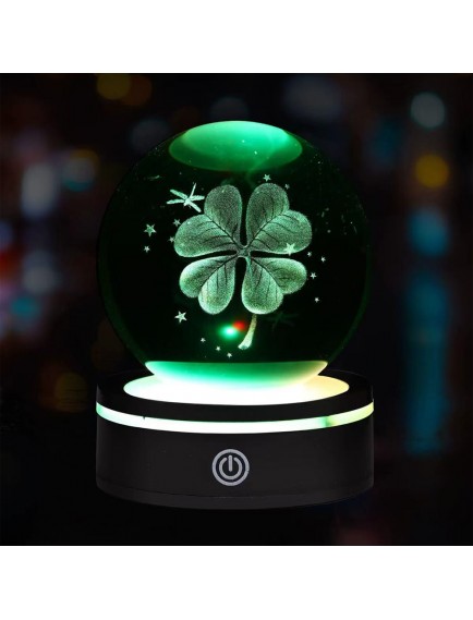 USB'li Yonca Tasarımlı Dönen Cam Küre