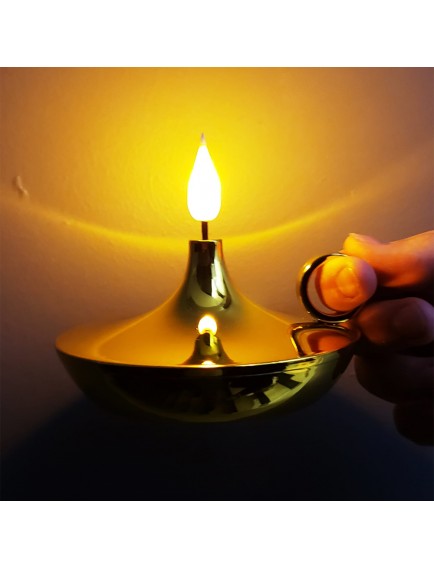 Dekoratif Gold Pilli Mum Lamba