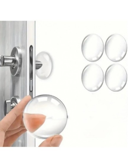 Şeffaf Silikon Mobilya ve Kapı Durdurucu Darbe Pedi 4'lü Set