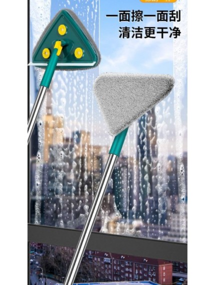 2 Bezli Üçgen Çek Çekli Mop Islak Mendil Uyumlu