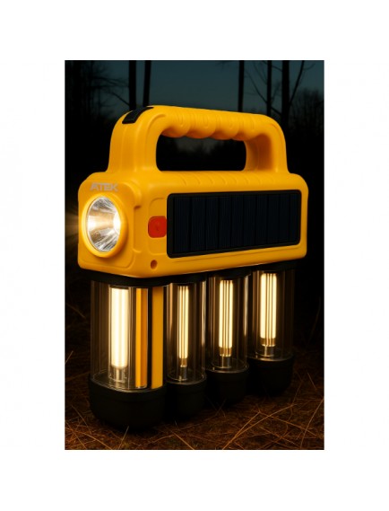 Güneş Enerjili Taşınabilir Projektör Işıldak