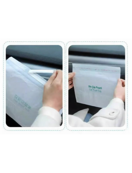 Pratik Su Geçirmez Oto Araba Çöp Poşeti 20 Adet