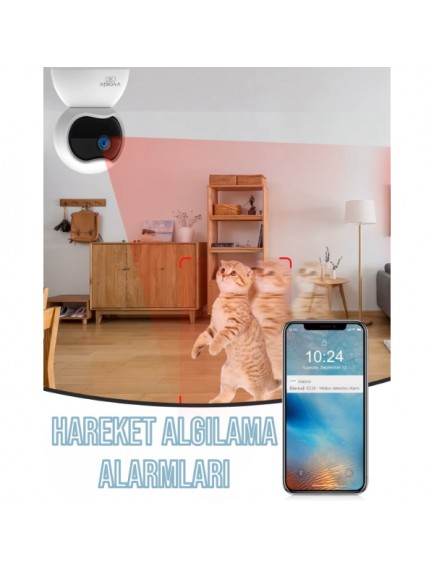 Çift Taraflı Ses Özellikli Wi-Fi Kamera