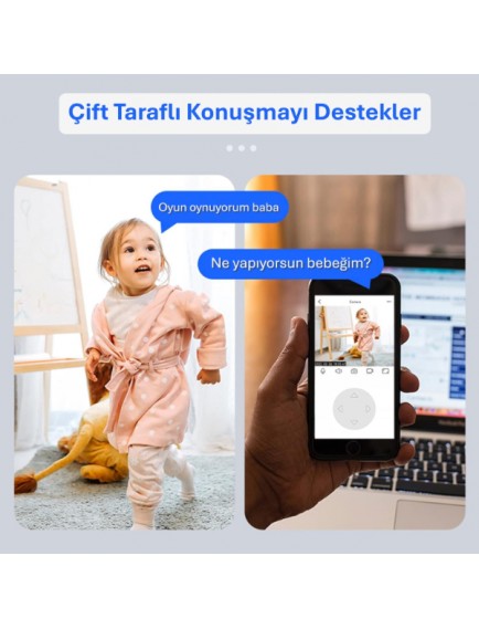 5 Antenli Bebek Ev Güvenlik Kamerası