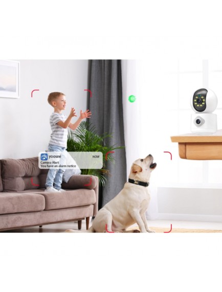Çift Lensli İç Mekan Wi-Fi Kamera
