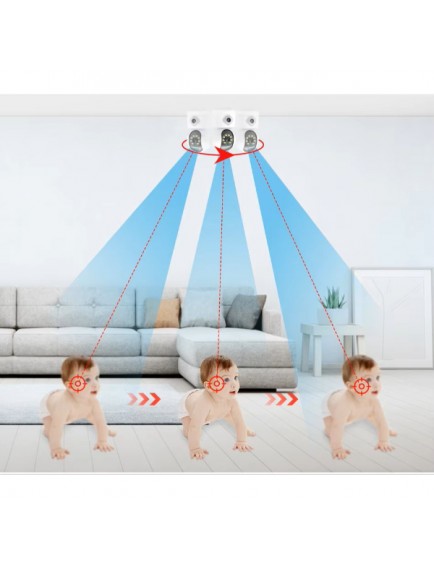 Çift Lensli İç Mekan Wi-Fi Kamera