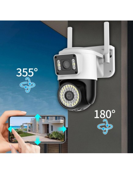 Çift Lensli Dış Mekan Wi-Fi Kamera
