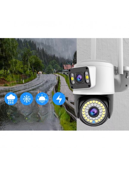 Çift Lensli Dış Mekan Wi-Fi Kamera