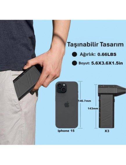 Taşınabilir Kompakt Jet Fan