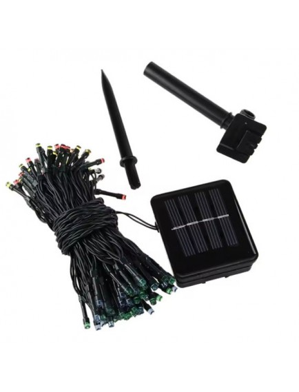 Solar Siyah Kablo Bahçe Aydınlatması