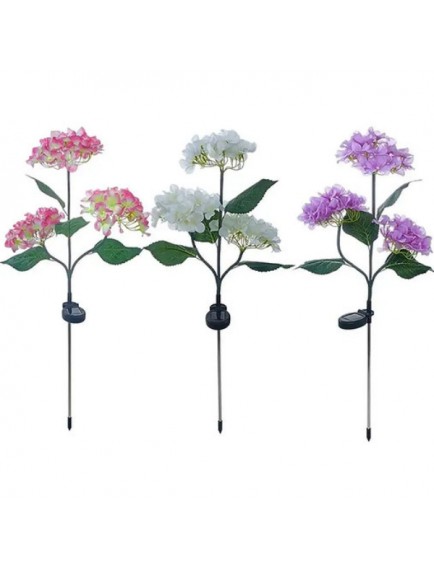 Güneş Enerjili Kazıklı Çiçek LED Lamba