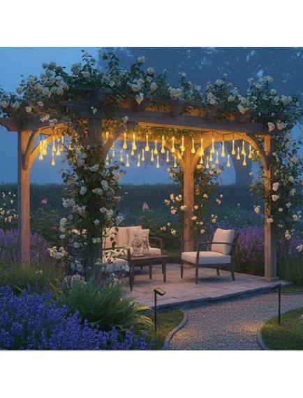 Damla Tasarımlı Solar Dış Mekan Aydınlatma