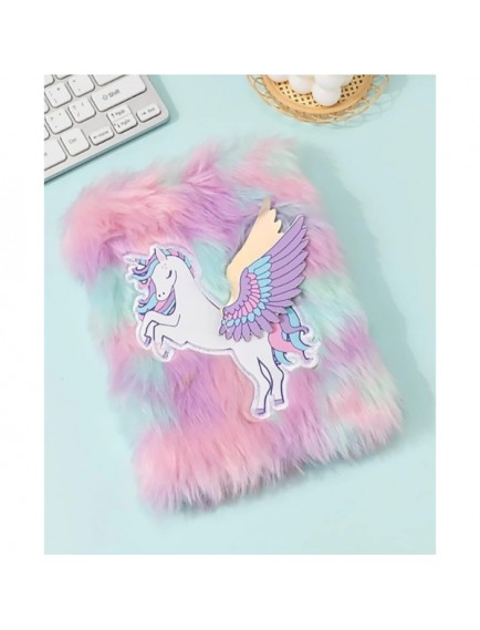 Unicorn Tasarımlı Peluş Hatıra Defteri