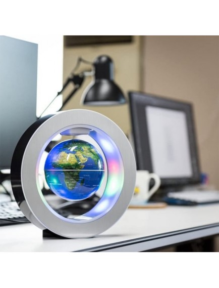 Manyetik Küçük Boy Yuvarlak Ledli Dünya Küre