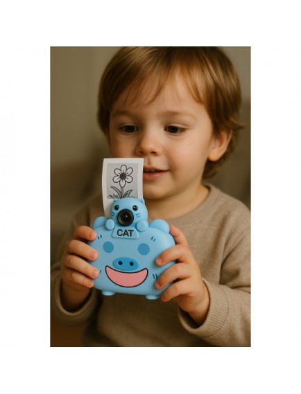 Kameralı Fotoğraf Yazıcısı Mavi Renk