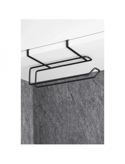 Siyah Dolap İçi Kağıt Havluluk Askı