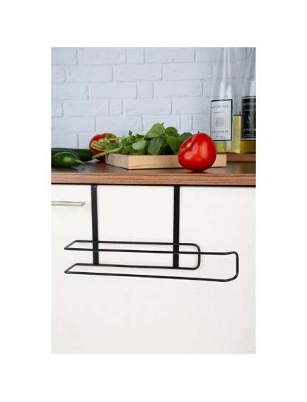 Siyah Dolap İçi Kağıt Havluluk Askı