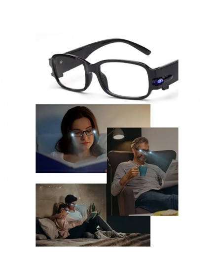 Dinlendirici LED Işıklı Okuma Gözlüğü
