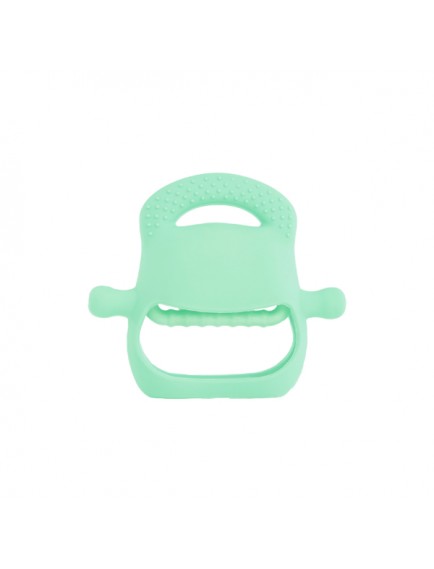 Açık Yeşil Bebek Silikon Diş Kaşıyıcı