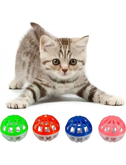 4'lü Çıngıraklı Top Kedi Oyuncağı