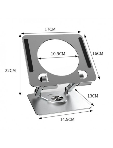 360 Derece Dönebilen Yükseltilmiş Masaüstü Ayarlanabilir Metal Tablet Standı