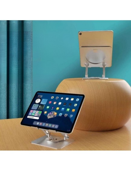 360 Derece Dönebilen Yükseltilmiş Masaüstü Ayarlanabilir Metal Tablet Standı