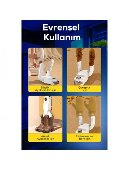 Dijital Ayakkabı Kurutma Ve Isıtma Makinesi