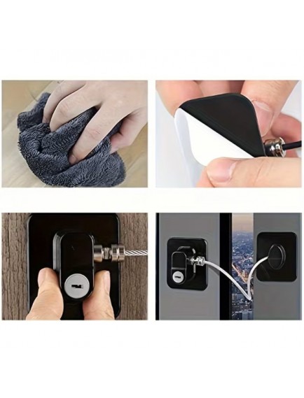 Siyah Plaka Halatlı Emniyet Kilidi