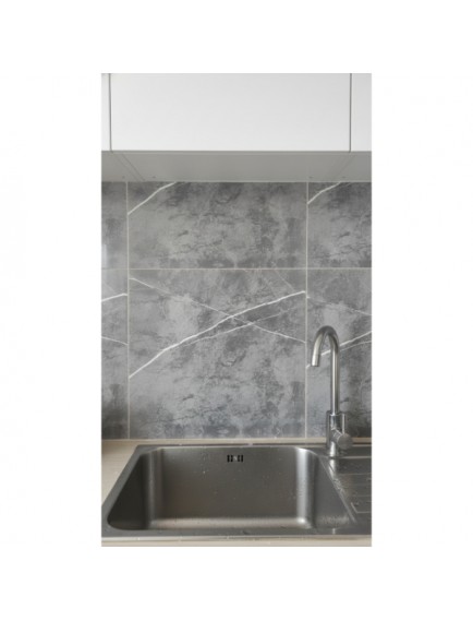 30x30 Antrasit Mermer Desenli Duvar Sticker