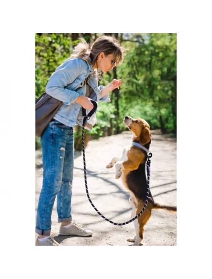 Evcil Hayvan Reflektörlü Fitil Gezdirme Tasması 8 mm x 120 cm