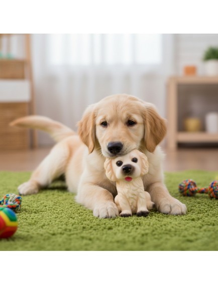 Evcil Hayvan Sesli Köpek Şeklinde Plastik Oyuncak