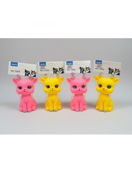 Evcil Hayvan Sesli Geyik Şeklinde Plastik Oyuncak