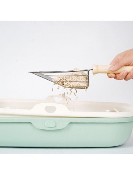 Ahşap Saplı Metal Kum Temizleme Küreği