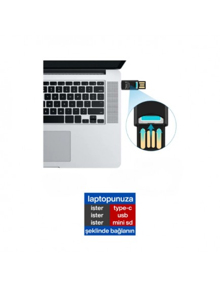 USB To Type-C Kart Okuyucu