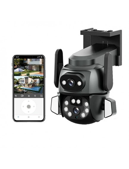 3MP + 3MP Wi-Fi IP TF Kart Girişli Optik Zoom Kamera