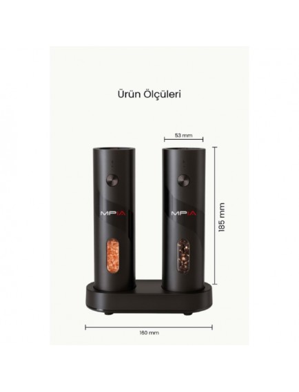 Şarjlı Baharat Öğütücü 100 ml