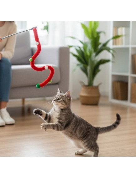 Süs Tasarımlı Kedi Oltası