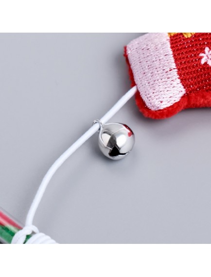 Yılbaşı Temalı Zilli Kedi Oyun Oltası