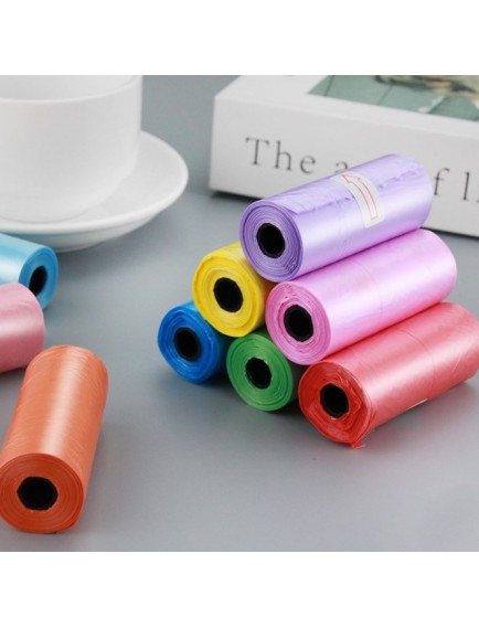 12'li Köpek Dışkı Poşeti Düz Renkli Set